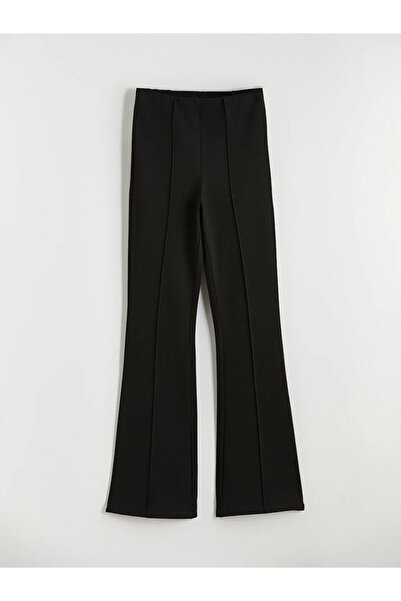 LC Waikiki Pantaloni negri pentru femei, cu croială super skinny și picior la...