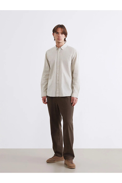 LC Waikiki Brown Standard Fit Men's Trousers