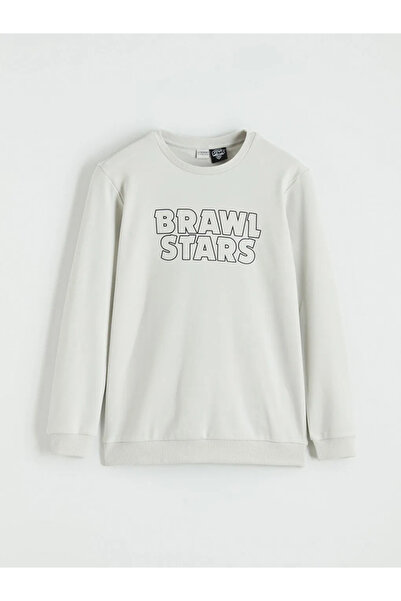 LC Waikiki Μπεζ μπλούζα για αγόρια με στάμπα Brawl Stars