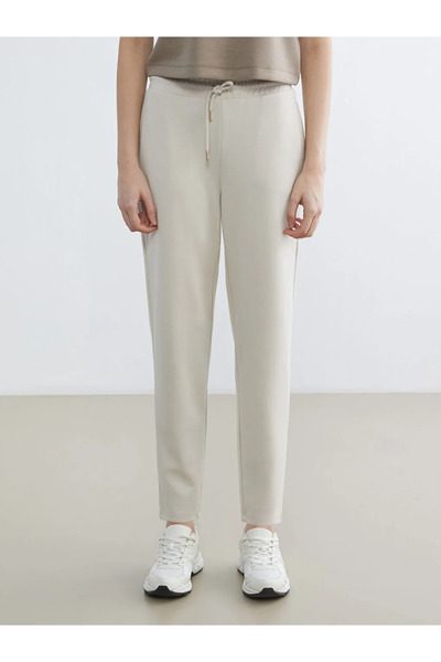 LC Waikiki Gray Elastic Waist Soft Touch Women's Sweatpants