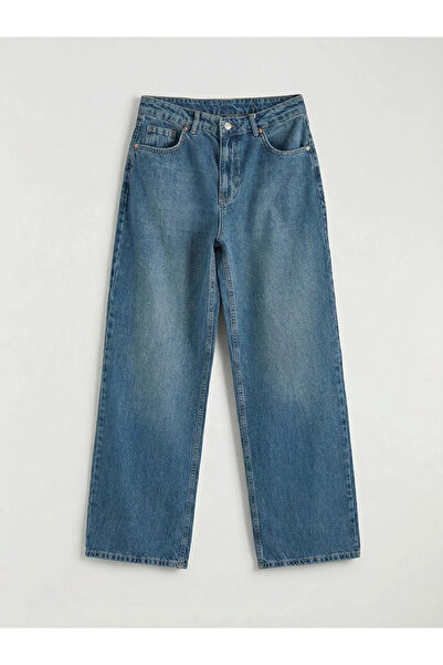 LC Waikiki Blue Wideleg Women's Jean Trousers