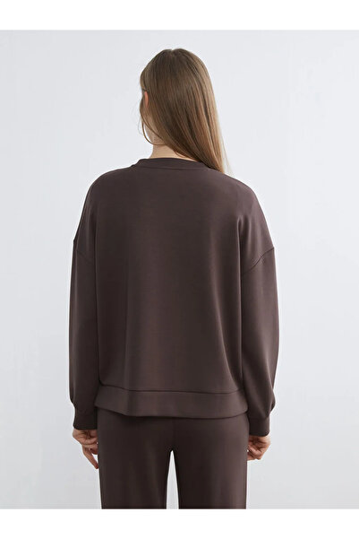 LC Waikiki Hanorac maro oversize pentru femei, cu atingere moale