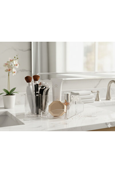 Generic Modern Acrylic Organizer for Makeup Brushes and Beauty Tools