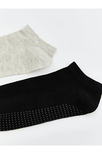 LC Waikiki Gray Women's Plain Booties Socks 2-Pack