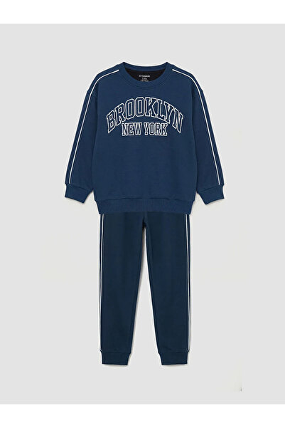 LC Waikiki Σετ αθλητικής φόρμας για αγόρια σε μπλε ναυτικό με στάμπα Νέα Υόρκη