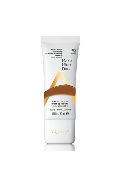ALMAY , Smart Shade, Tone-matching, Liquid Foundation, 600, Make Mine Dark, 2...