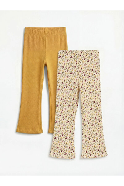 LC Waikiki Yellow Spanish Style Girls' Camisole Leggings 2-Piece Set