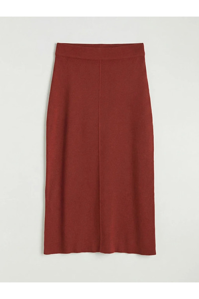 LC Waikiki Mercan elastic waist knitted skirt