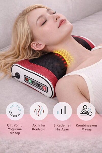 Coco Joy Elektrikli Masaj Yastığı – Boyun & Sırt Elektrikli Boyun Bel Sırt Ov...