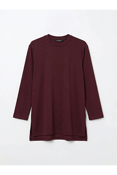 LC Waikiki Γυναικείο φούτερ τουνίκ σε μεγάλο μέγεθος από μαλακό ύφασμα με υφή...