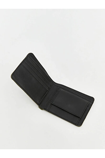 LC Waikiki Ανδρικό πορτοφόλι Black Leather Look
