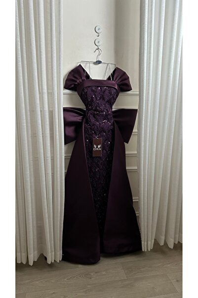 Ora Lilac dress with lace