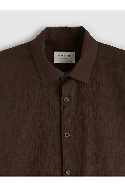LC Waikiki Brown Regular Fit Men's Shirt