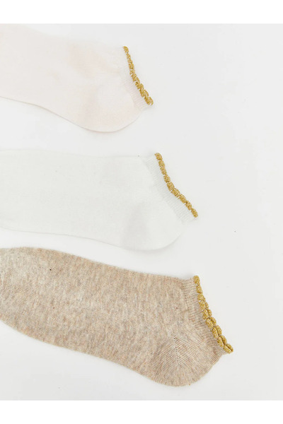 LC Waikiki Ροζ γυναικείες μονόχρωμες κάλτσες μποτάκια σε συσκευασία 5 τεμαχίων