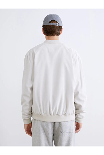 LC Waikiki Beige Standard Fit College Collar Men's Jacket