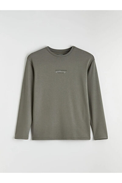 LC Waikiki Khaki Standard Fit Men's Pajama Set