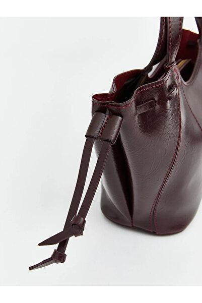 LC Waikiki Claret Red Leather Look Women's Shoulder Bag