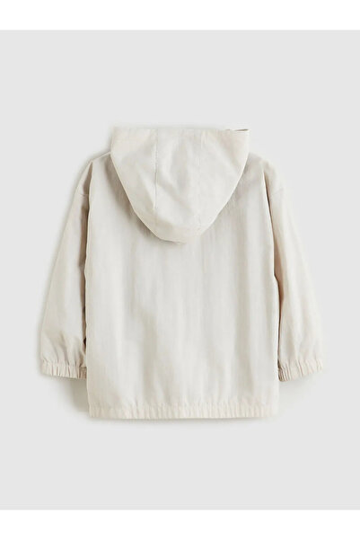 LC Waikiki Palton bej cu glugă pentru băieți