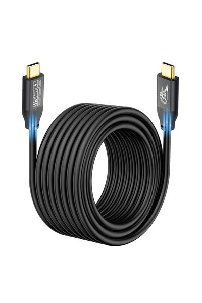 YIWENTEC Cablu USB-C 3.2 Gen 2 CHENLENIC 20Gbps Type-C 4K@60Hz video 5A/240W ...
