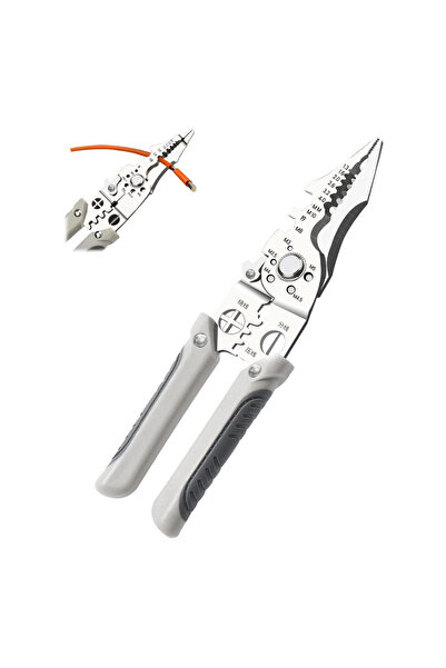 OEM Cleşte multifuncțional dezizolat cabluri, tăiere și sertizare, oțel inoxi...