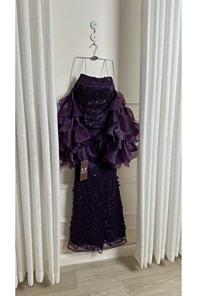 Ora Purple evening dress