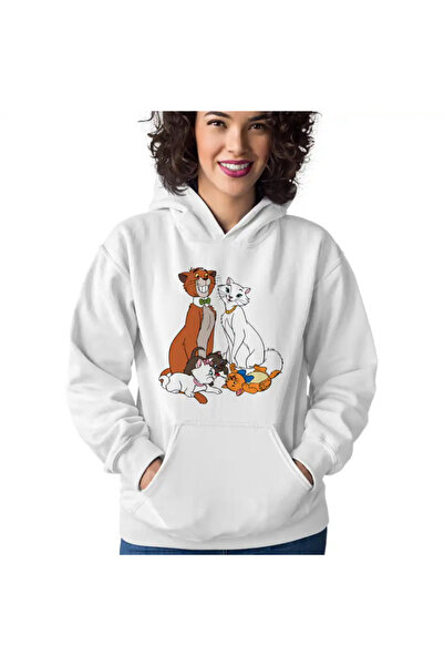 OEM Women's Hoodie The Aristocrat Cats Family Cartoons