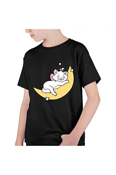 OEM Tricou Copii Baieti Pisicile Aristocrate Marie Luna Somn Moon
