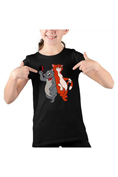 OEM Kids Girls T-Shirt The Aristocrat Cats Omalley Scat Cat