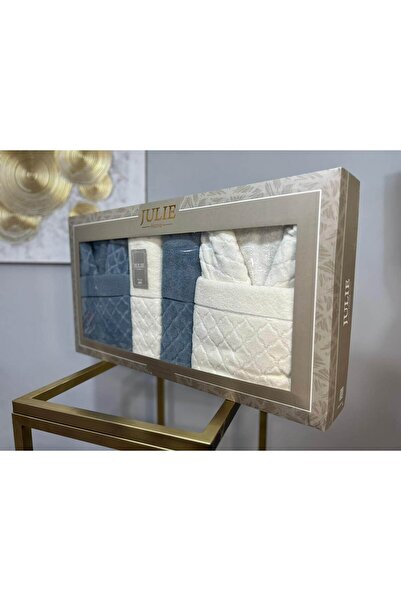 Julie Blue Bathrobe Set