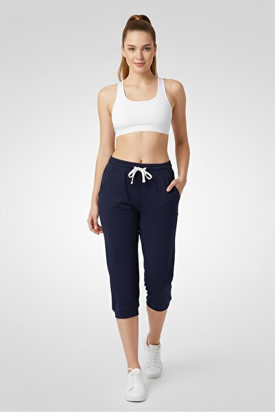 Tchibo Women Sportswear Fit Training 3/4 Sweatpants, Navy