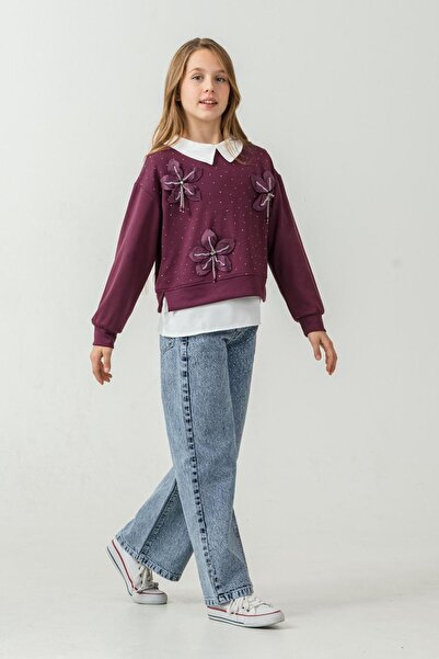 Minigimin Cicileri Set 3 piese pentru fetițe cu aplicații florale și detalii ...