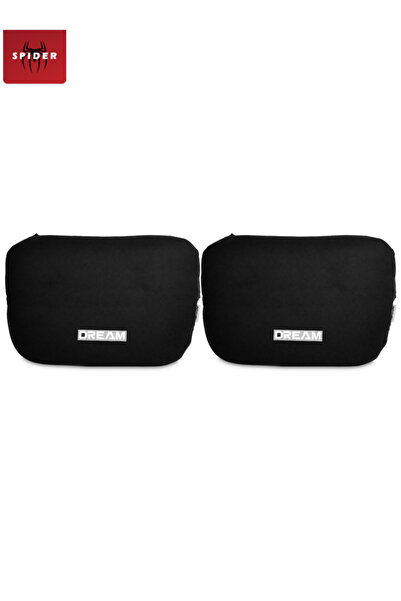 Spider 2Pcs Memory Foam Car Neck Support Pillow with Adjustable Strap and Was...