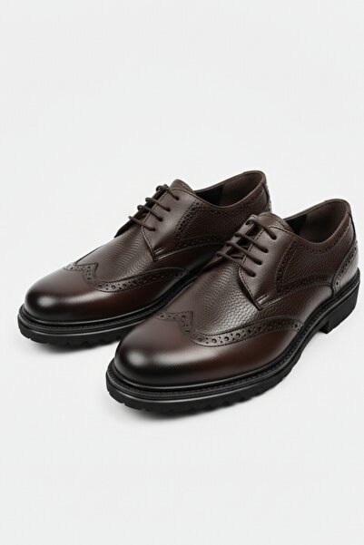 LUSIVE 100% Genuine Leather Brown Casual Comfortable Classic Men's Shoes Luas...