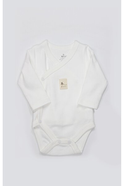 Bistyle 100% Organic Cotton Double Breasted Bodysuit Long Sleeve Newborn / so...