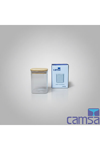 Queen’s Kitchen 6 X 8 cm Bamboo Lid Square Jar