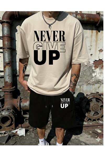 PENTHİLUS Men's Top-Bottom Set - T-Shirt and Shorts Set - Men's Relaxed Fit T...