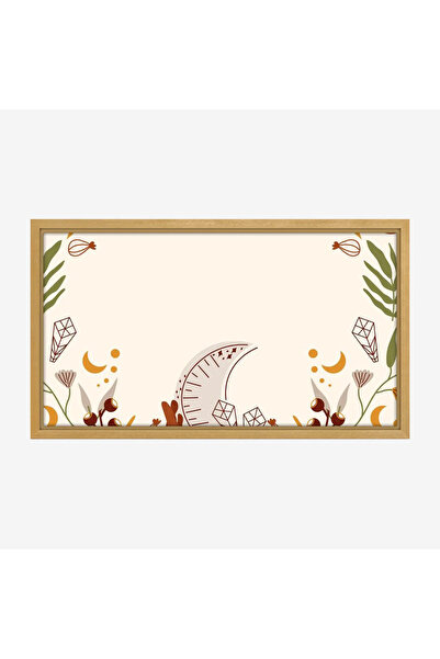 Tajridhome لوحة طبيعة هادئة - عناصر هندسية - ألوان دافئة - هادئ - لوحات فن عص...