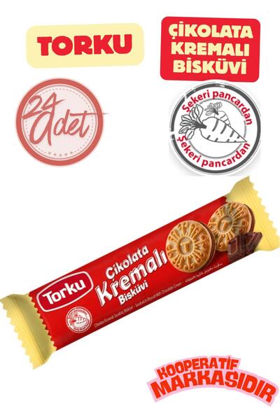 Torku KREMALI BİSKÜVİ ÇİKOLATALI 61 G * 24 ADET