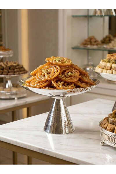 PA New stainless steel plate with base / Size 30cm x 15cm