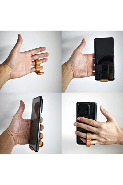 simsekfoto Telefon tutucu parmak rahatlığı için özel tasarım 2 Adet simsek fo...