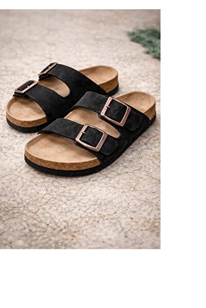 w white stars sports & wear Double Buckle Arizona Model Unisex Daily Slippers