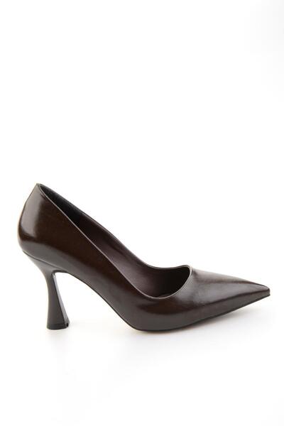 Bambi Kahve Kadın Klasik Topuklu Ayakkabı K01231451542