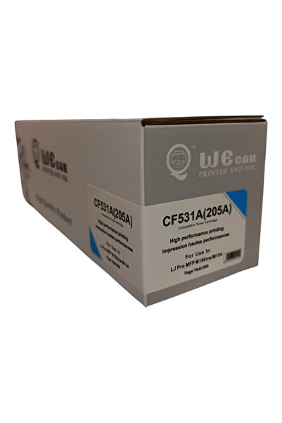 Wecan CF531A 205A Cyan Ink Compatible with HP Printers