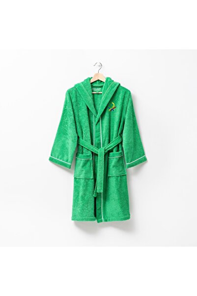 United Colors of Benetton %100 Pamuk Yeşil 65x65 cm Çocuk Bornozu