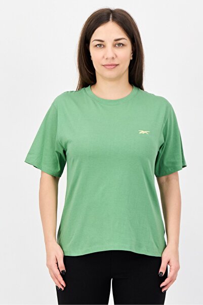 Reebok Women Sportswear Fit Short Sleeve Outdoor T-Shirt, Green