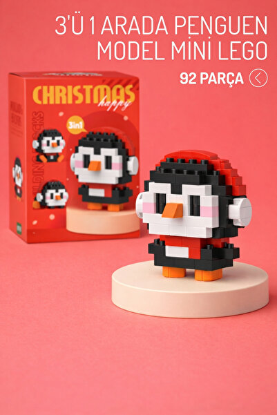 Nandy Home 3ü 1 Arada Penguen Model Karakter Figürü 3D Yapı Oyuncakları