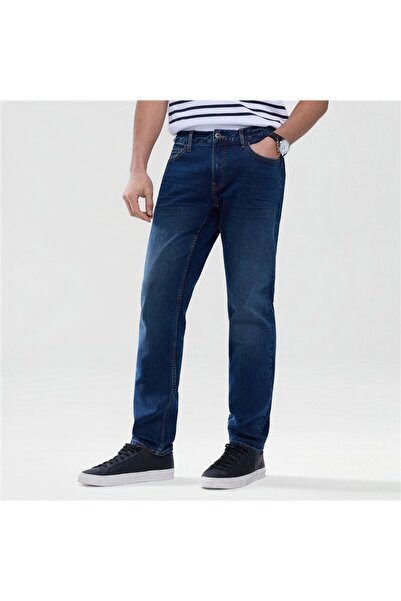 Giordano بنطلون جينز رجالي ضيق بقصة مدببة