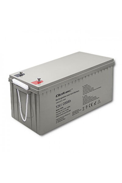 Qoltec Baterie AGM 12V 200Ah, max. 3000A