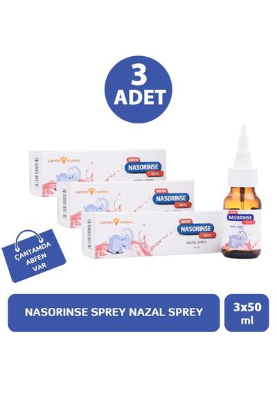Abfen Farma Nasorinse Sprey 50 ml 3 Adet