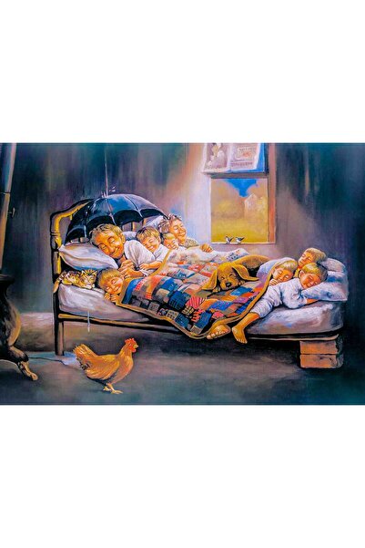 Aden DİJİTAL MUTLU AİLE TABLOSU DEKORATİF KANVAS TABLO